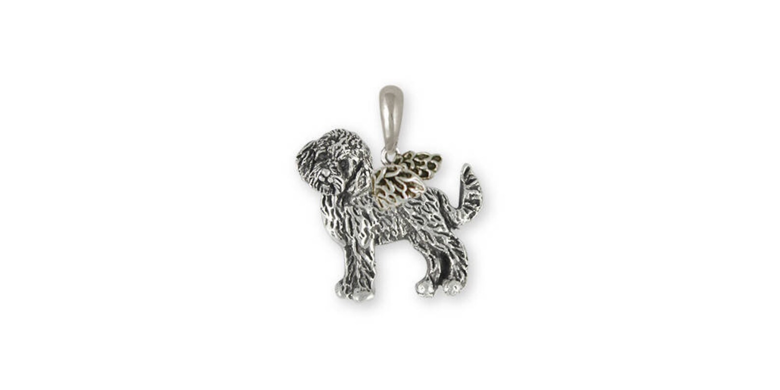 Labradoodle Jewelry Labradoodle Angel Pendant Jewelry Sterling Etsy