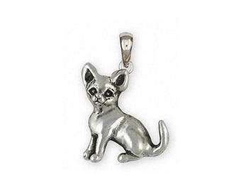 Chihuahua Jewelry Sterling Silver Chihuahua Pendant Handmade Chihuahua Jewelry CHW12-P