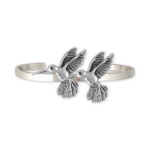 Hummingbird Bracelet Jewelry Sterling Silver Handmade Bird Bracelet HM3-CB