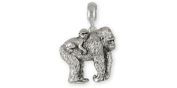 Gorilla Charm Sterling Silver Gorilla Charm Sterling Silver