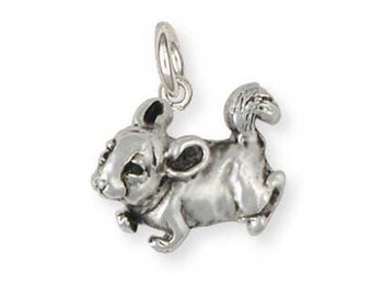 Sterling Silver Chinchilla Charm Jewelry  CL6-C