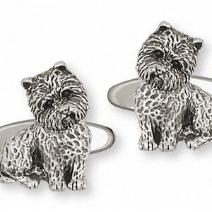 Joyas de Westie Charm de Westie Joyas de Westie Gemelos de Westie Joyas de plata de ley Gemelos de West Highland White Terrier hechos a mano WT7-CL
