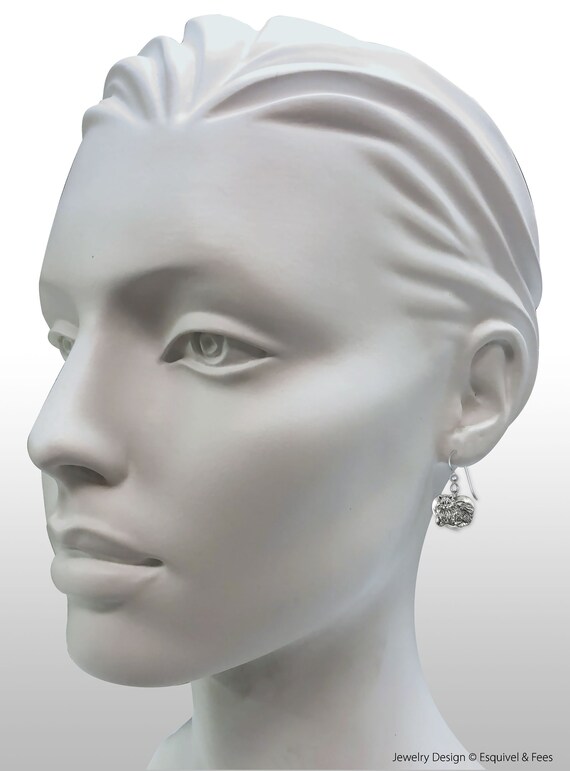 Keeshond Jewelry Sterling Silver Handmade Keeshond Earrings KSH1-E