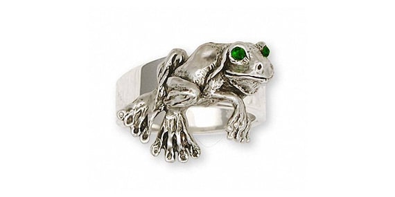 Frog Jewelry Frog Ring Jewelry Sterling Silver Handmade Frog Ring