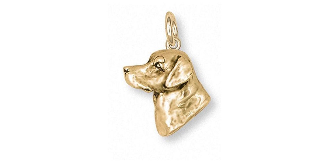 Labrador Retriever Charm Jewelry 14k Gold Handmade Dog Charm Etsy UK