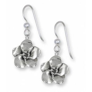 Forget Me Not Earrings Jewelry Sterling Silver Handmade Flower Earrings FMN2-FW