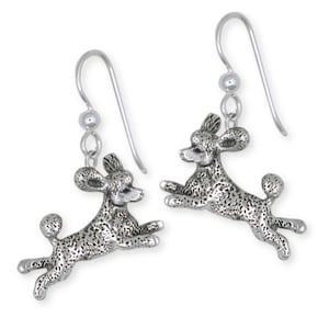 Poodle Jewelry Silver Poodle Earrings Jewelry  PD60-E