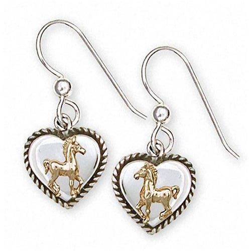 Horseshoe Stud Earrings 14k Solid Gold Dainty Lucky Charm Etsy