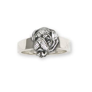 Bulldog Jewelry Bulldog Ring Jewelry Sterling Silver Handmade Dog Ring BD29H-R