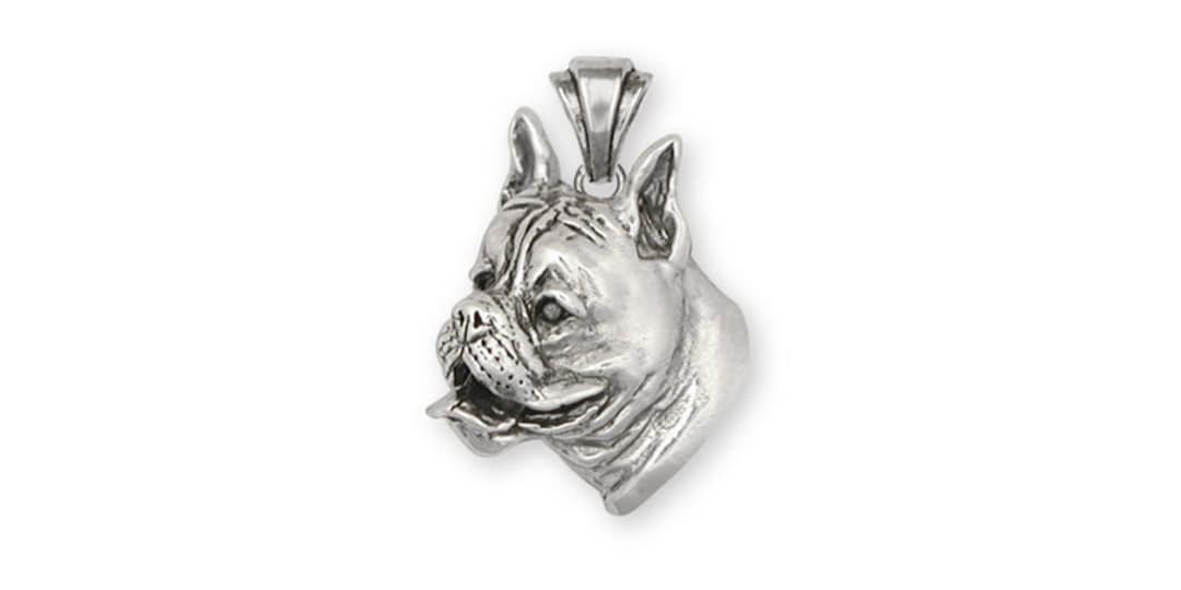 Boxer Jewelry Boxer Pendant Jewelry Sterling Silver Handmade Dog