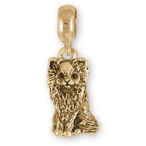 Chihuahua Jewelry 14k Yellow Gold Handmade Chihuahua Charm Slide This Charm Will Fit A Pandora® Slide Bracelet TCH-PNSG