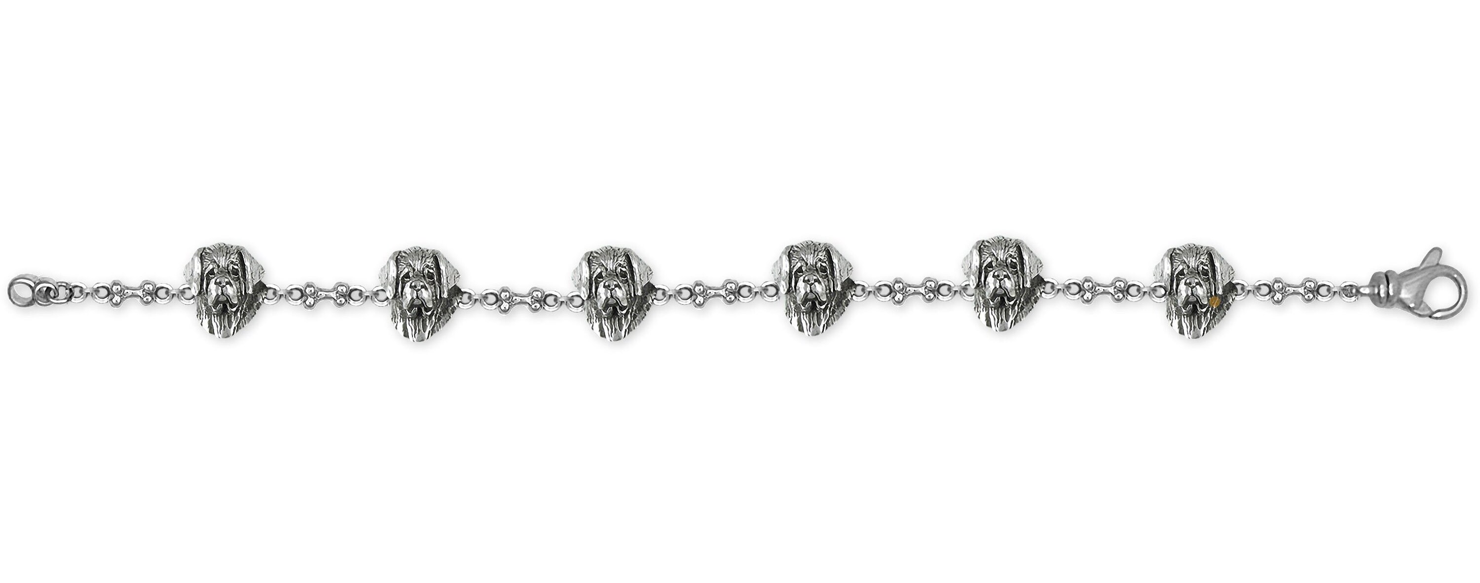 Joyería San Bernardo Plata de Ley Hecha a Mano Pulsera San Bernardo STB2H-BR