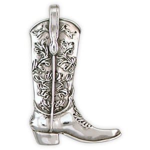 Boot Jewelry Sterling Silver Handmade Western Boot Pendant  BT1-P