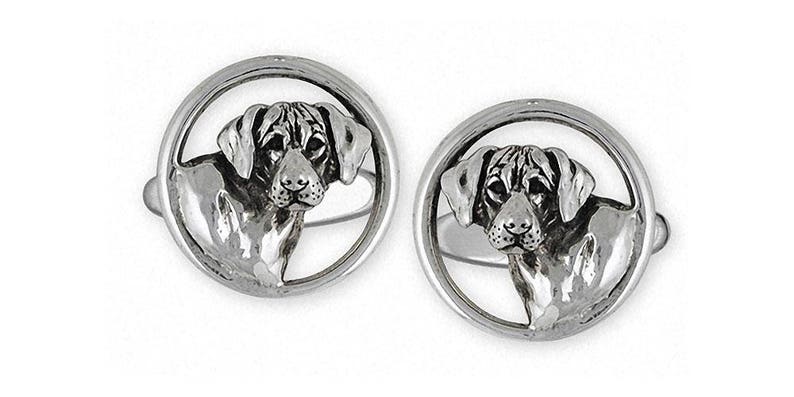Rhodesian Ridgeback Cufflinks Jewelry Sterling Silver Handmade Dog Cufflinks RDG3-CL