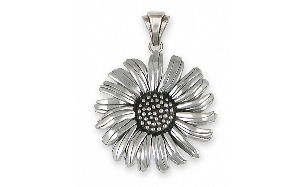 Daisy Jewelry Daisy Pendant Jewelry Sterling Silver Handmade