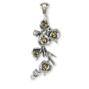 Magnolia Jewelry Magnolia Pendant Jewelry Sterling Silver Handmade Flower Pendant MGS2-SP
