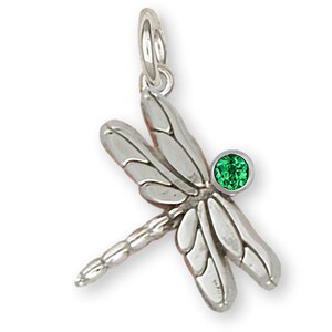 Dragonfly Jewelry Sterling Silver Handmade Dragonfly Charm  DY1-SC