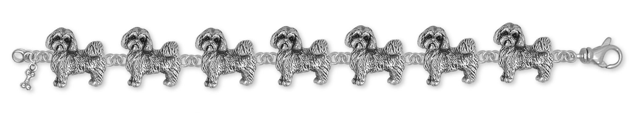 本物 Bracelet Apso Lhasa Handmade Jewelry Dog Silver Sterling バッグ