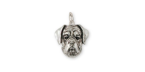 Boxer Jewelry Boxer Charm Jewelry Sterling Silver Handmade Dog Charm BX9-C