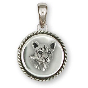 Cougar Jewelry Sterling Silver Handmade Mountain Lion Pendant COU1H-DP