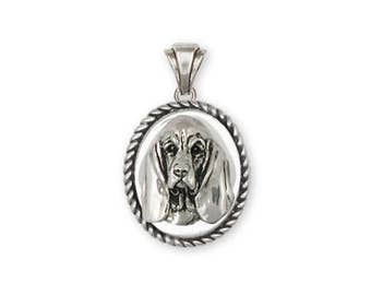 Basset Hound Jewelry Basset Hound Pendant Jewelry Sterling Silver Handmade Dog Pendant BAS3-VP