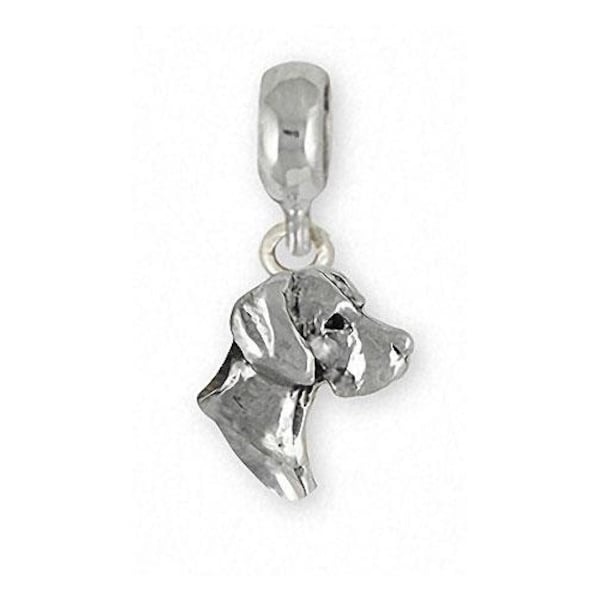 Great Dane Jewelry Great Dane Charm Slide Jewelry Sterling Silver Handmade Dog Charm Slide  Fits Pandora® Bracelet GD12-PNS