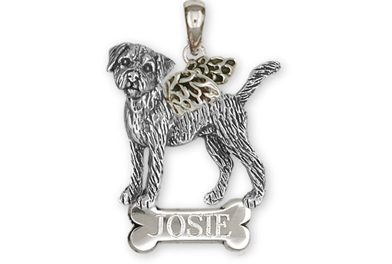 Buy Border Terrier Angel Jewelry Sterling Silver Handmade Border