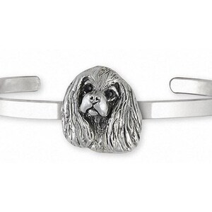 Cavalier Schmuck Cavalier King Charles Spaniel Schmuck Sterling Silber Cavalier King Charles Spaniel Armband HandgemachtEr Hundeschmuck CAV2-CB