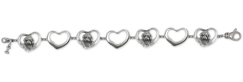 Goldendoodle Bracelet Jewelry Sterling Silver Handmade Goldendoodle Bracelet GDL6-BR