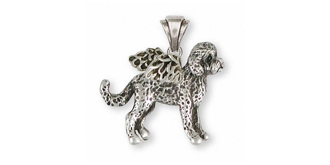 Labradoodle Jewelry Labradoodle Angel Pendant Jewelry Sterling Etsy