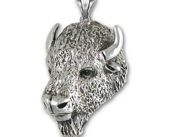 Bison Jewelry Buffalo Pendant Jewelry Sterling Silver Handmade Bison Pendant BUF8-P