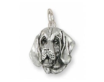 Bloodhound Jewelry Bloodhound Charm Jewelry Sterling Silver Handmade Dog Charm BHD2-C