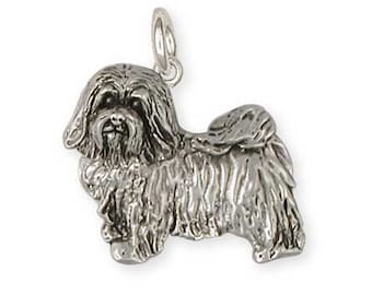 Havanese Jewelry Solid Sterling Silver Havanese Charm Jewelry  HV6-C