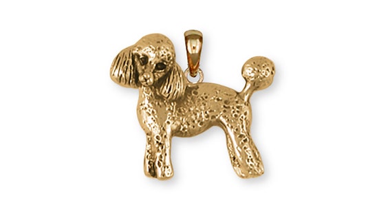 gold poodle pendant