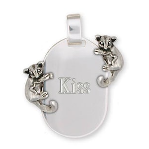 Sugar Glider Jewelry Sterling Silver Sugar Glider Pendant Handmade Sugar Glider Jewelry SG8-DT