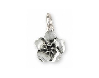 Forget Me Not Jewelry Forget Me Not Charm Jewelry Sterling Silver Handmade Flower Charm FMN3-C