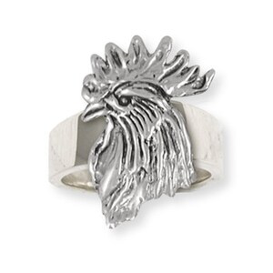 Rooster Jewelry Solid Rooster Ring Jewelry RST2-R