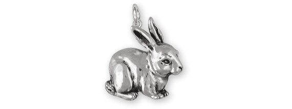 Rabbit Jewelry Sterling Silver Handmade Bunny Charm RA9-C