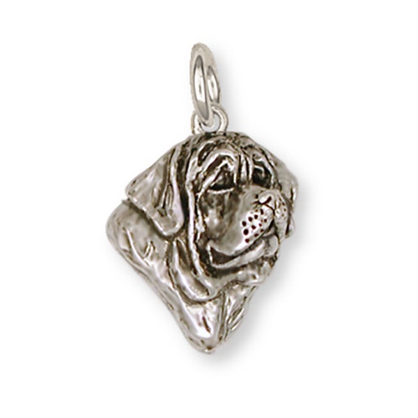 Mastiff Jewelry Sterling Silver Charm Mastiff Charms And Mastiff Jewelry By Esquivel & Fees MS1-C