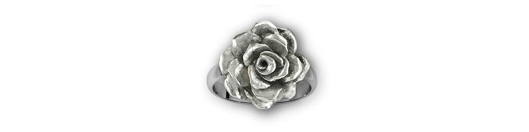 Gardenia Jewelry Sterling Silver Handmade Gardenia Ring  GAR1-R