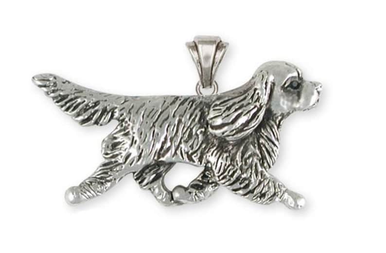 Cavalier King Charles Spaniel Jewelry Sterling Silver Cavalier King Charles Spaniel Cufflinks Handmade Dog Jewelry KC17-CL 