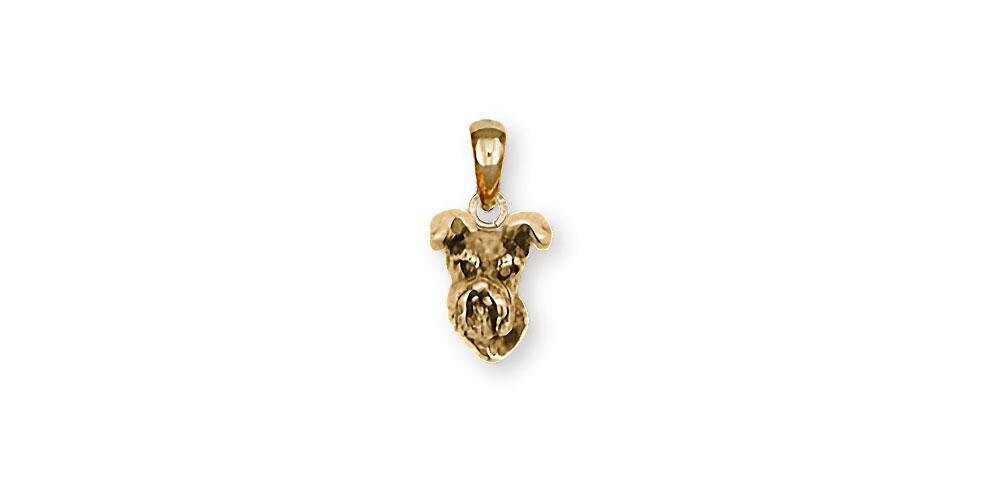 Schnauzer Jewelry Schnauzer Pendant Jewelry 14k Gold Handmade Schnauzer Pendant SN4-PG