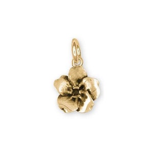 Forget Me Not Jewelry 14k Gold Handmade Forget Me Not Charm  FMN3-CG