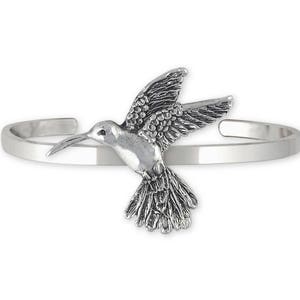Hummingbird Bracelet Jewelry Sterling Silver Handmade Bird Bracelet HM4-CB