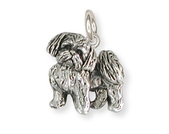 Shih Tzu Jewelry Silver Shih Tzu Charm Jewelry  SZ21-C