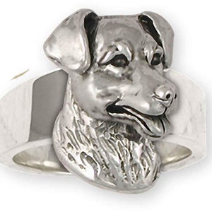 Jack Russell Jewelry Sterling Silver Handmade Jack Russell Terrier Ring  J13-R