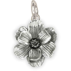 Magnolia Jewelry Sterling Silver Handmade Magnolia Charm  MG6-C
