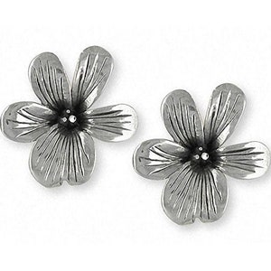 Violet Jewelry Violet Earrings Jewelry Sterling Silver Handmade Flower Earrings VT1-E