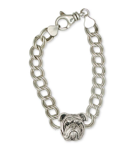 Bulldog Jewelry Bulldog Bracelet Jewelry Sterling Silver Handmade