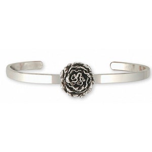 Carnation Bracelet Jewelry Sterling Silver Handmade Flower Bracelet CN2-CB